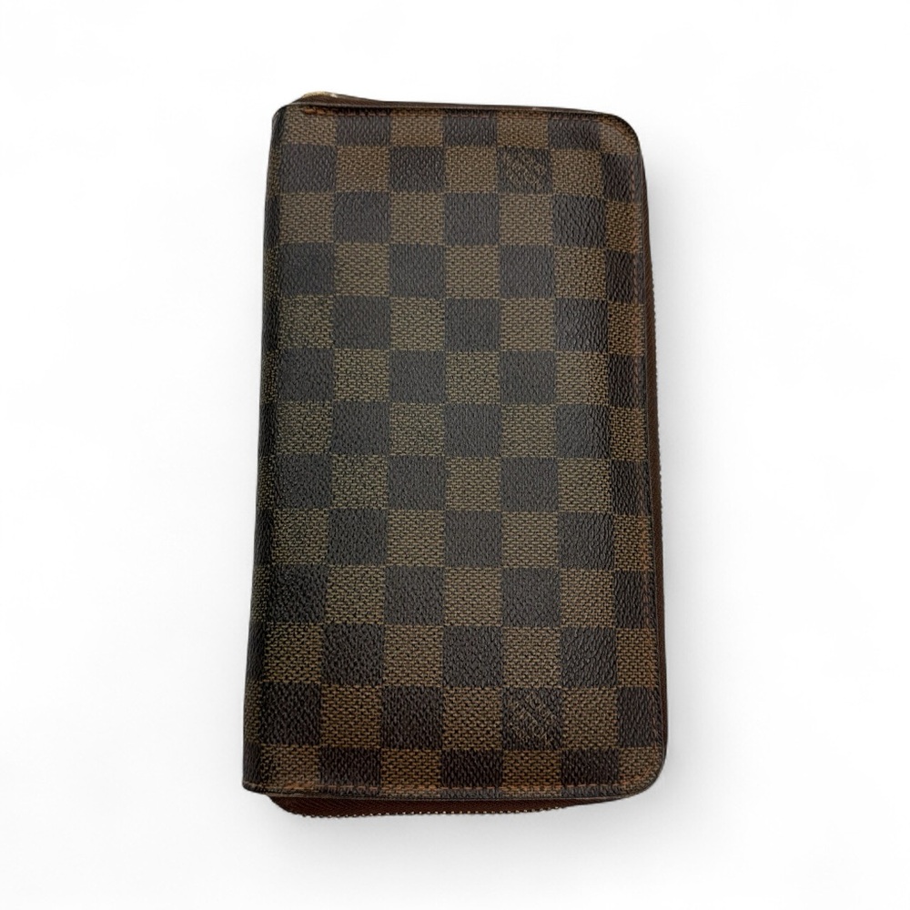 LOUIS VUITTON Damier Ebene Zippy Organizer Wallet — Authentic Pre-Owned.